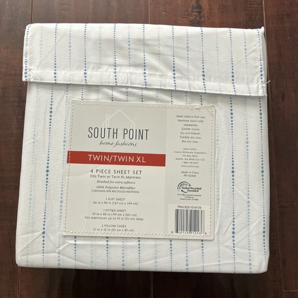 *NEW* South Point Home Fashions Microfiber 4-Piece Sheet Set - gray only - Picture 2 of 9